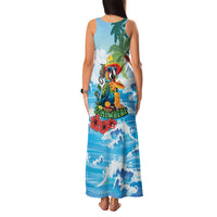 Funny Parrot Margarita Five O'clock Somewhere Family Matching Tank Maxi Dress and Hawaiian Shirt