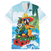 Funny Parrot Margarita Five O'clock Somewhere Hawaiian Shirt LT9 Blue - Polynesian Pride