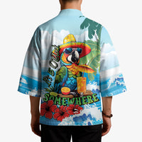 Funny Parrot Margarita Five O'clock Somewhere Kimono