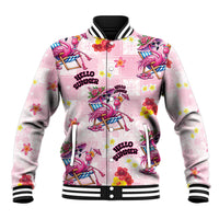 Hawaii Flamingo Hello Summer Baseball Jacket Hawaiian Quilt Pattern