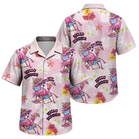 Hawaii Flamingo Hello Summer Family Matching Summer Maxi Dress and Hawaiian Shirt Hawaiian Quilt Pattern LT9 Son's Shirt Pink - Polynesian Pride