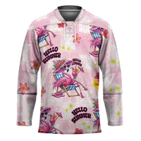 Hawaii Flamingo Hello Summer Hockey Jersey Hawaiian Quilt Pattern