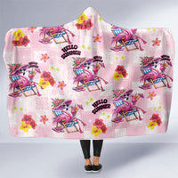 Hawaii Flamingo Hello Summer Hooded Blanket Hawaiian Quilt Pattern