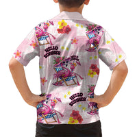 Hawaii Flamingo Hello Summer Kid Hawaiian Shirt Hawaiian Quilt Pattern LT9 - Polynesian Pride