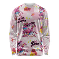 Hawaii Flamingo Hello Summer Long Sleeve Shirt Hawaiian Quilt Pattern