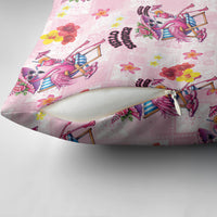 Hawaii Flamingo Hello Summer Pillow Cover Hawaiian Quilt Pattern