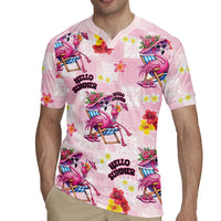 Hawaii Flamingo Hello Summer Rugby Jersey Hawaiian Quilt Pattern