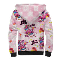 Hawaii Flamingo Hello Summer Sherpa Hoodie Hawaiian Quilt Pattern