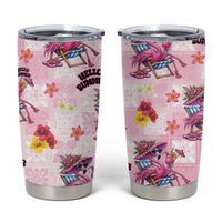 Hawaii Flamingo Hello Summer Tumbler Cup Hawaiian Quilt Pattern