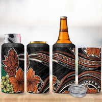 Vintage Hibiscus Pacific Floral 4 in 1 Can Cooler Tumbler LT9 - Polynesian Pride