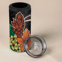 Vintage Hibiscus Pacific Floral 4 in 1 Can Cooler Tumbler LT9 - Polynesian Pride