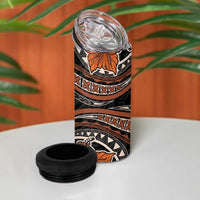 Vintage Hibiscus Pacific Floral 4 in 1 Can Cooler Tumbler LT9 - Polynesian Pride