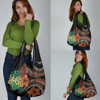 Vintage Hibiscus Pacific Floral Grocery Bag LT9 - Polynesian Pride