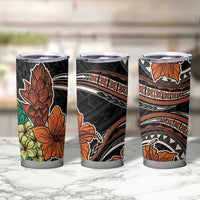 Vintage Hibiscus Pacific Floral Tumbler Cup LT9 - Polynesian Pride