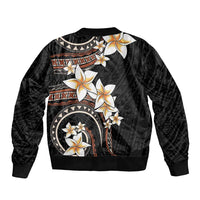 Vintage Plumeria Pacific Floral Bomber Jacket