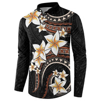 Vintage Plumeria Pacific Floral Button Sweatshirt LT9 - Polynesian Pride