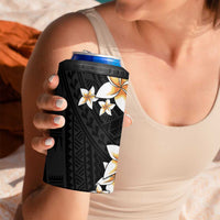 Vintage Plumeria Pacific Floral 4 in 1 Can Cooler Tumbler LT9 - Polynesian Pride