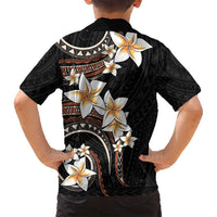 Vintage Plumeria Pacific Floral Family Matching Long Sleeve Bodycon Dress and Hawaiian Shirt LT9 - Polynesian Pride
