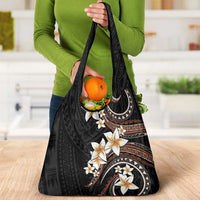 Vintage Plumeria Pacific Floral Grocery Bag LT9 - Polynesian Pride