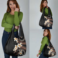 Vintage Plumeria Pacific Floral Grocery Bag LT9 - Polynesian Pride