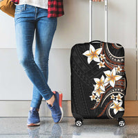 Vintage Plumeria Pacific Floral Luggage Cover