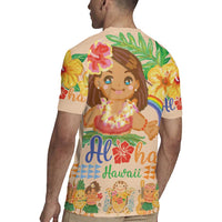 Kawaii Hula Girls Rugby Jersey Aloha Hibiscus Flowers LT9 - Polynesian Pride