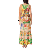 Kawaii Hula Girls Tank Maxi Dress Aloha Hibiscus Flowers LT9 - Polynesian Pride
