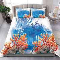 Hibiscus Turtle Tattoo Coral Reef Bedding Set with Polynesian Tribal LT9 - Polynesian Pride