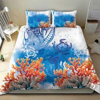 Hibiscus Turtle Tattoo Coral Reef Bedding Set with Polynesian Tribal LT9 - Polynesian Pride
