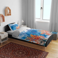 Hibiscus Turtle Tattoo Coral Reef Bedding Set with Polynesian Tribal LT9 - Polynesian Pride