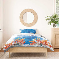 Hibiscus Turtle Tattoo Coral Reef Bedding Set with Polynesian Tribal LT9 - Polynesian Pride