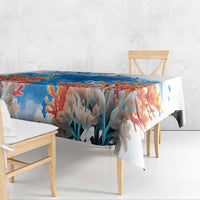 Hibiscus Turtle Tattoo Coral Reef Tablecloth with Polynesian Tribal LT9 - Polynesian Pride
