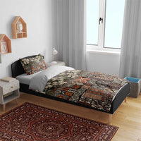 Pacific Hibiscus Tapa Tribal Vintage Bedding Set Brown Motif LT9 - Polynesian Pride
