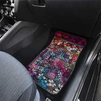 Pacific Hibiscus Tapa Tribal Vintage Car Mats Pink Motif LT9 - Polynesian Pride