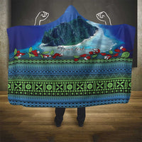 Personalised Fiji Viti Levu Hooded Blanket Tagimoucia and Tapa Tribal Pattern LT9 - Polynesian Pride