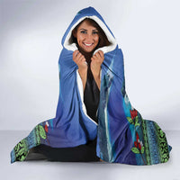 Personalised Fiji Viti Levu Hooded Blanket Tagimoucia and Tapa Tribal Pattern LT9 - Polynesian Pride