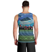 Personalised Fiji Viti Levu Men Tank Top Tagimoucia and Tapa Tribal Pattern LT9 - Polynesian Pride