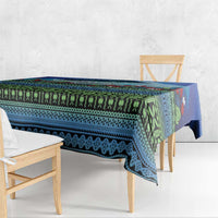 Personalised Fiji Viti Levu Tablecloth Tagimoucia and Tapa Tribal Pattern LT9 - Polynesian Pride