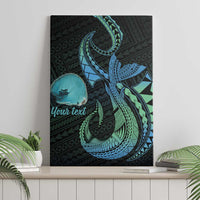 Personalised Hawaii Kure Atoll Canvas Wall Art Holaniku Coral Reef with Polynesian Tribal LT9 - Polynesian Pride