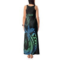 Personalised Hawaii Kure Atoll Tank Maxi Dress Holaniku Coral Reef with Polynesian Tribal LT9 - Polynesian Pride