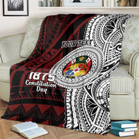 Personalised Tonga Constitution Day 1875 Blanket Polynesian Tribal Tattoo LT9 - Polynesian Pride