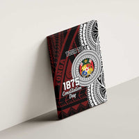 Personalised Tonga Constitution Day 1875 Canvas Wall Art Polynesian Tribal Tattoo LT9 - Polynesian Pride