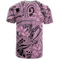 Polynesia T Shirt Tribal Polynesian Spirit With Pink Pacific Flowers LT9 - Polynesian Pride
