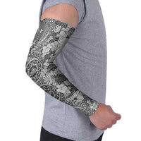 Polynesia Arm Sleeves Hibiscus Hawaiian Tribal Tattoo Retro Gray LT9 - Polynesian Pride
