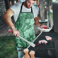 Polynesia Apron Hibiscus Hawaiian Tribal Tattoo Retro Green - Polynesian Pride