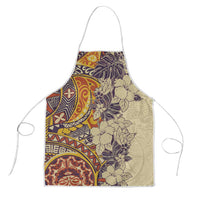 Polynesia Apron Hibiscus Hawaiian Tribal Tattoo Retro Tan - Polynesian Pride