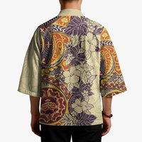 Polynesia Kimono Hibiscus Hawaiian Tribal Tattoo Retro Tan - Polynesian Pride