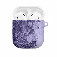 Polynesia AirPods Case Hibiscus Hawaiian Tribal Tattoo Retro Violet LT9 Violet - Polynesian Pride