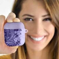 Polynesia AirPods Case Hibiscus Hawaiian Tribal Tattoo Retro Violet LT9 - Polynesian Pride