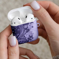 Polynesia AirPods Case Hibiscus Hawaiian Tribal Tattoo Retro Violet LT9 - Polynesian Pride